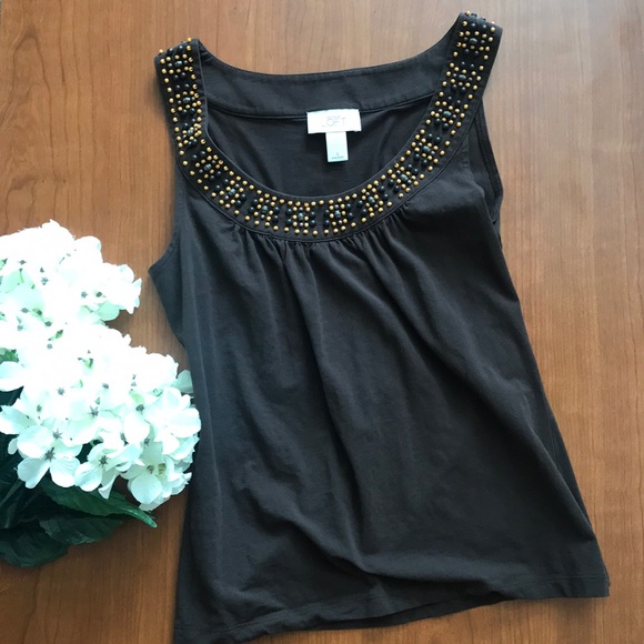 Ann Taylor Tops - 🌹 Ann Taylor Loft BOHO Beaded Tank - Small
